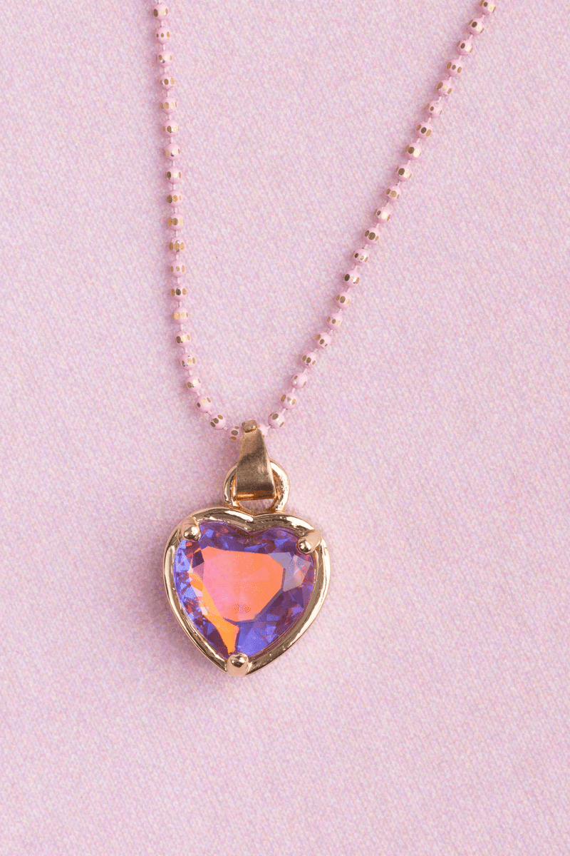 Great Pretenders - Boutique Chic Lilac Love Necklace - Princess and the Pea Boutique