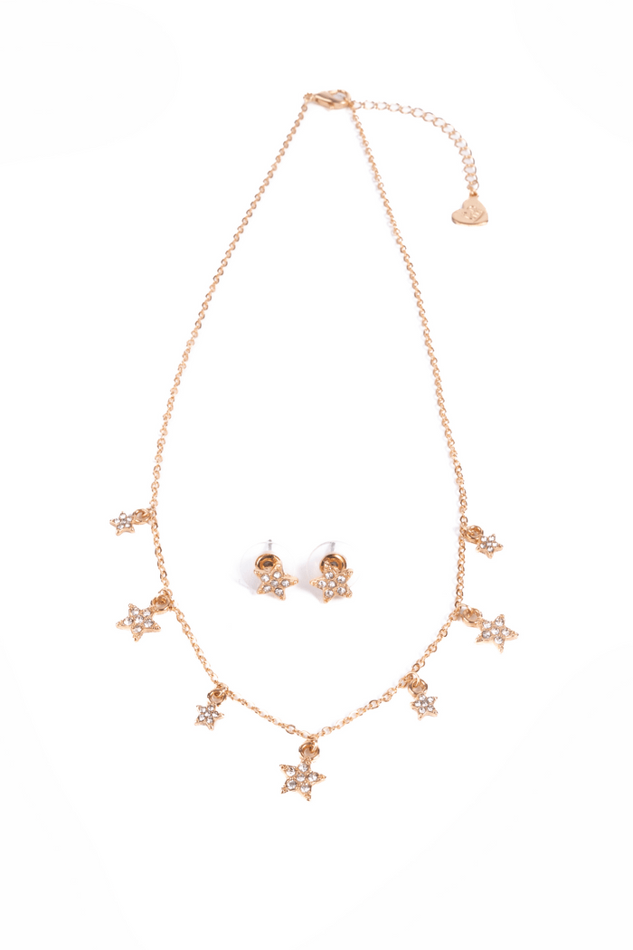 Great Pretenders - Boutique Chic Rising Star Necklace & Earrings - Princess and the Pea Boutique