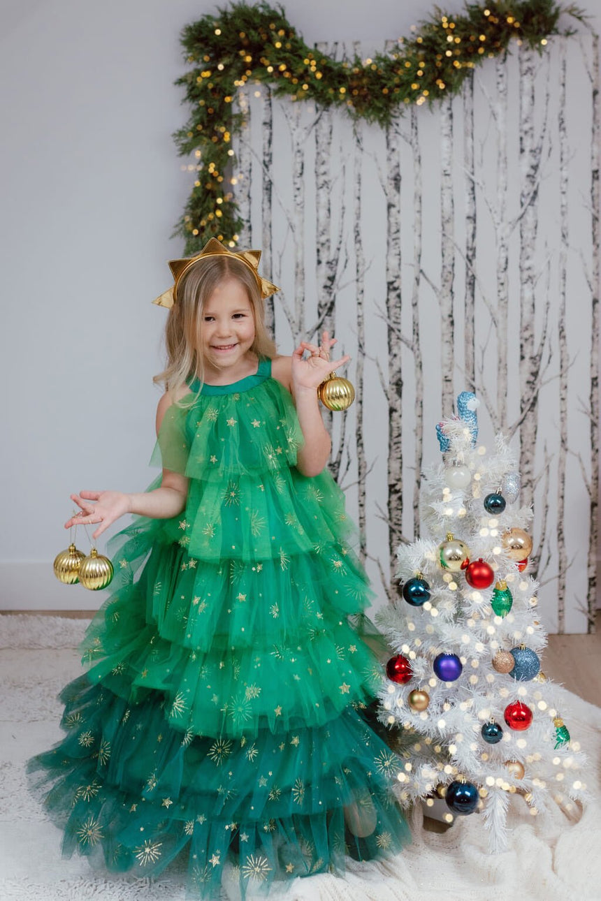 Great Pretenders - Christmas Tree Dress & Headpiece - Princess and the Pea Boutique