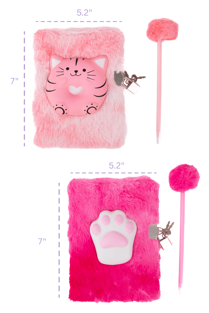 Great Pretenders - Furry Friends Squishy Journal, Cat - Princess and the Pea Boutique