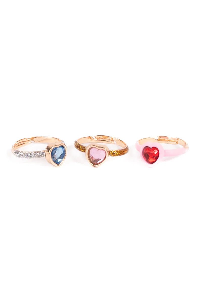 Great Pretenders - Hearts of Love Ring Set, 3pc - Princess and the Pea Boutique