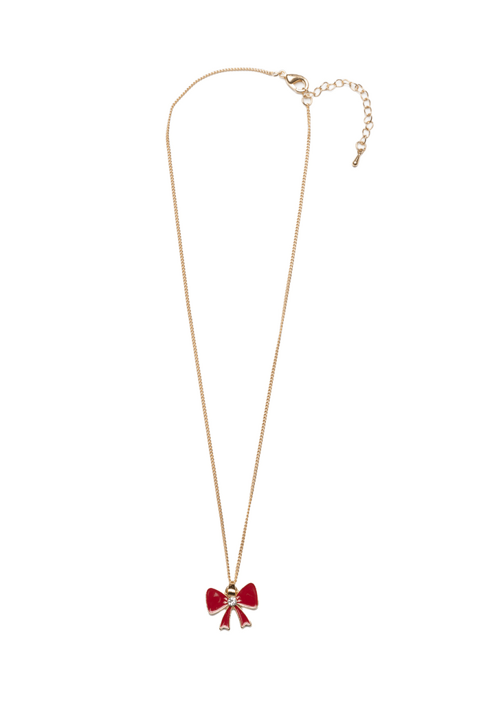 Great Pretenders - Holiday Bow Necklace - Princess and the Pea Boutique