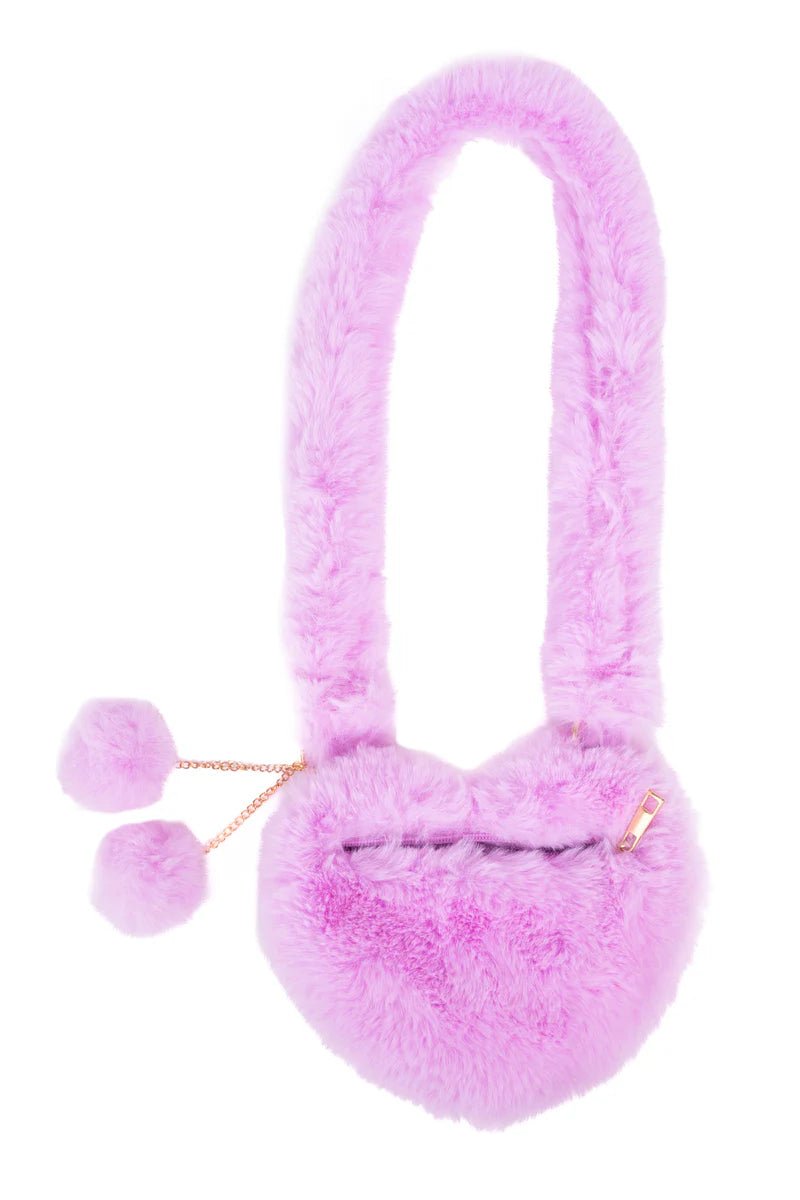 Great Pretenders - Lilac Love Furry Purse - Princess and the Pea Boutique