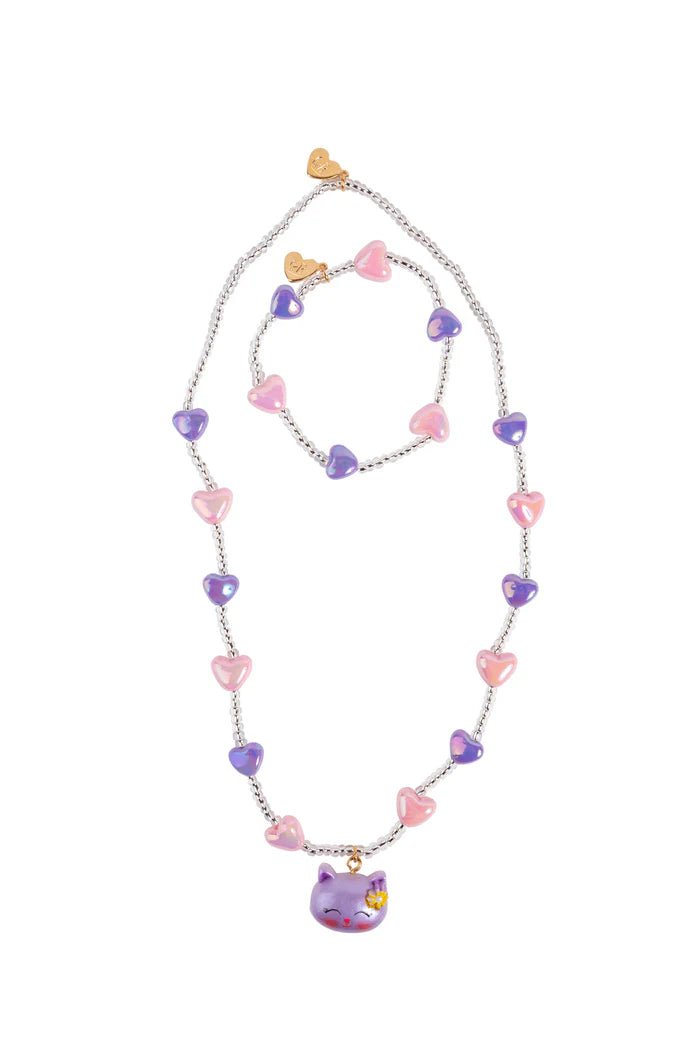 Great Pretenders - Lovely Kitty Necklace & Bracelet Set, 2pc - Princess and the Pea Boutique