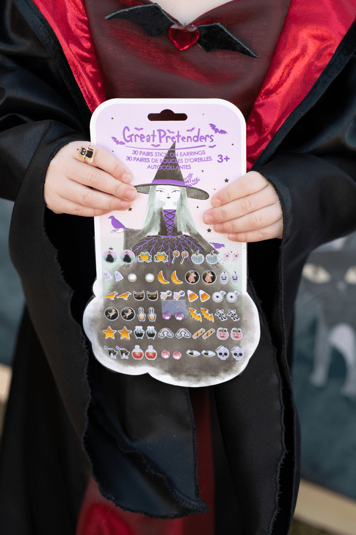 Great Pretenders - Natasha The Raven Witch Sticker Earrings - Princess and the Pea Boutique