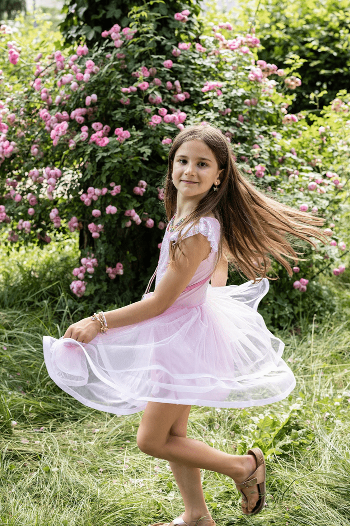 Great Pretenders - Pink Sequins Twirl Dress - Princess and the Pea Boutique