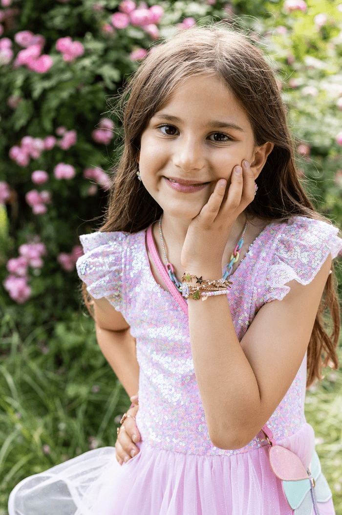 Great Pretenders - Pink Sequins Twirl Dress - Princess and the Pea Boutique