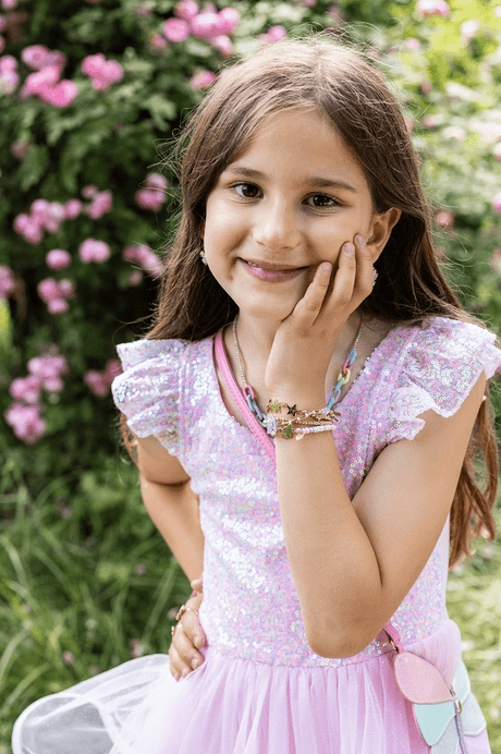 Great Pretenders - Pink Sequins Twirl Dress - Princess and the Pea Boutique