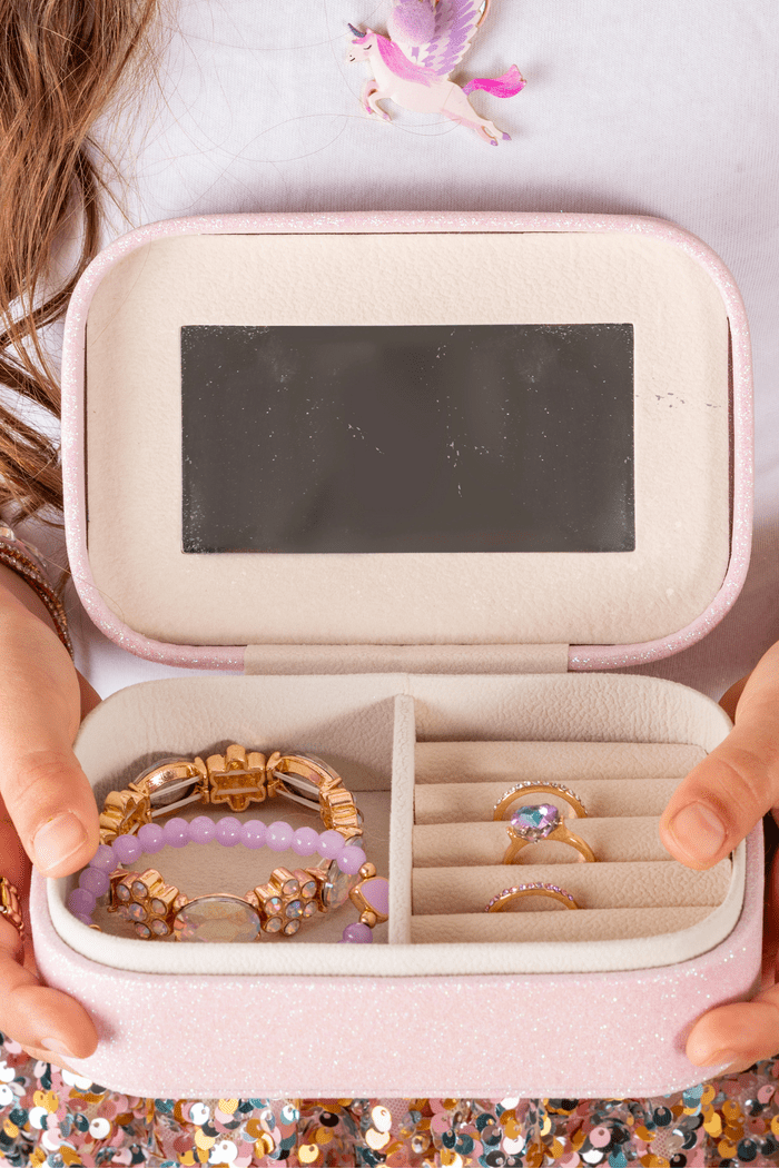 Great Pretenders - Pretty Precious Unicorn Jewelry Box in Pink - Princess and the Pea Boutique