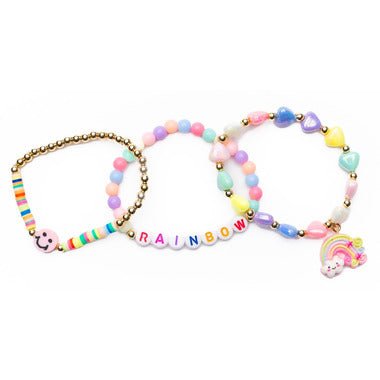 Great Pretenders Rainbow Bracelets (3 pieces) - Princess and the Pea Boutique