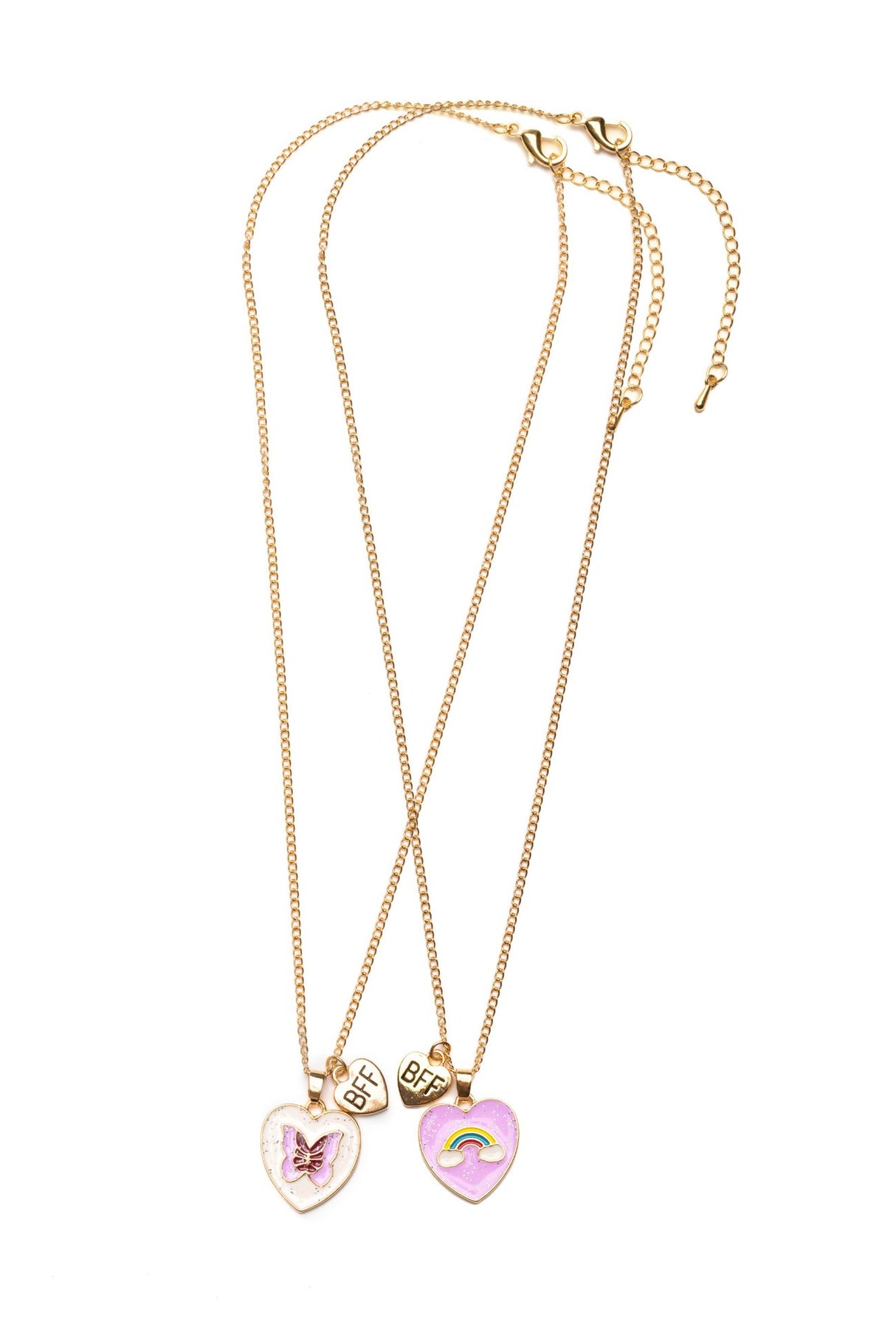 Great Pretenders - Rainbow Butterfly BFF Necklace, Assorted - Princess and the Pea Boutique