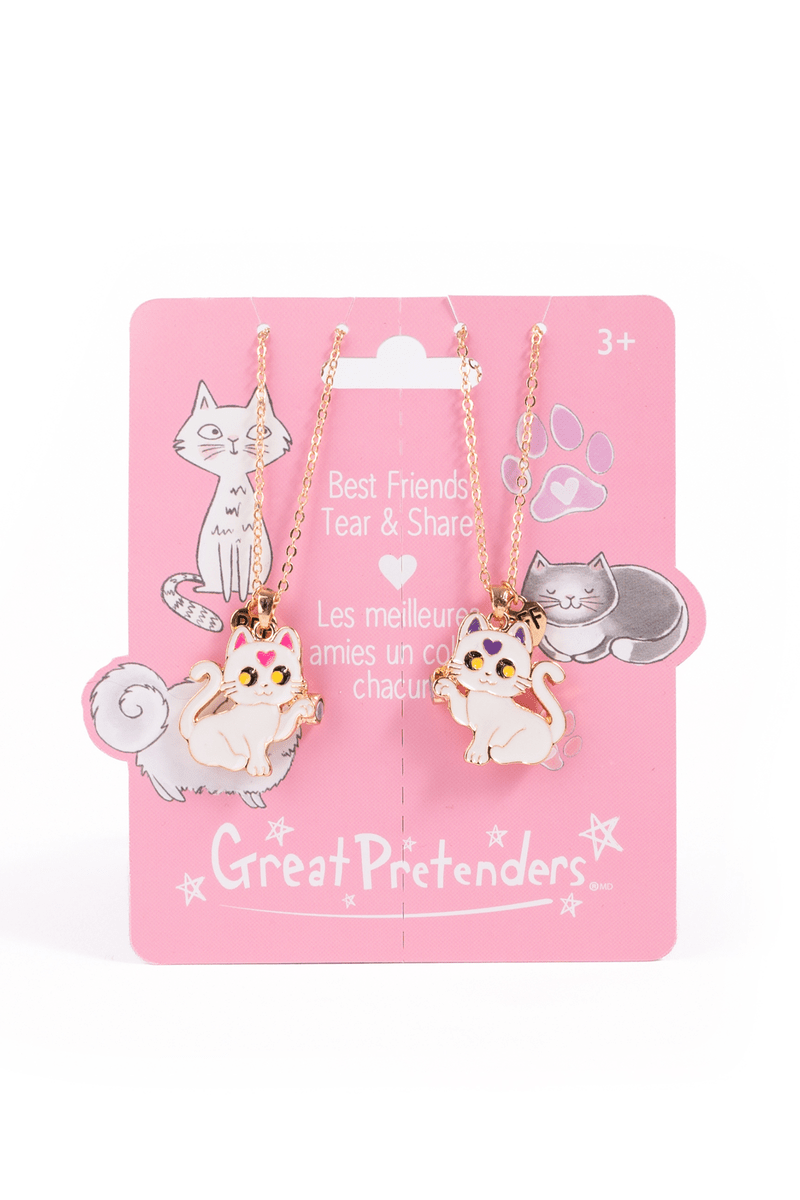Great Pretenders - Smitten Kitten Tear & Share Necklaces, 2pc - Princess and the Pea Boutique