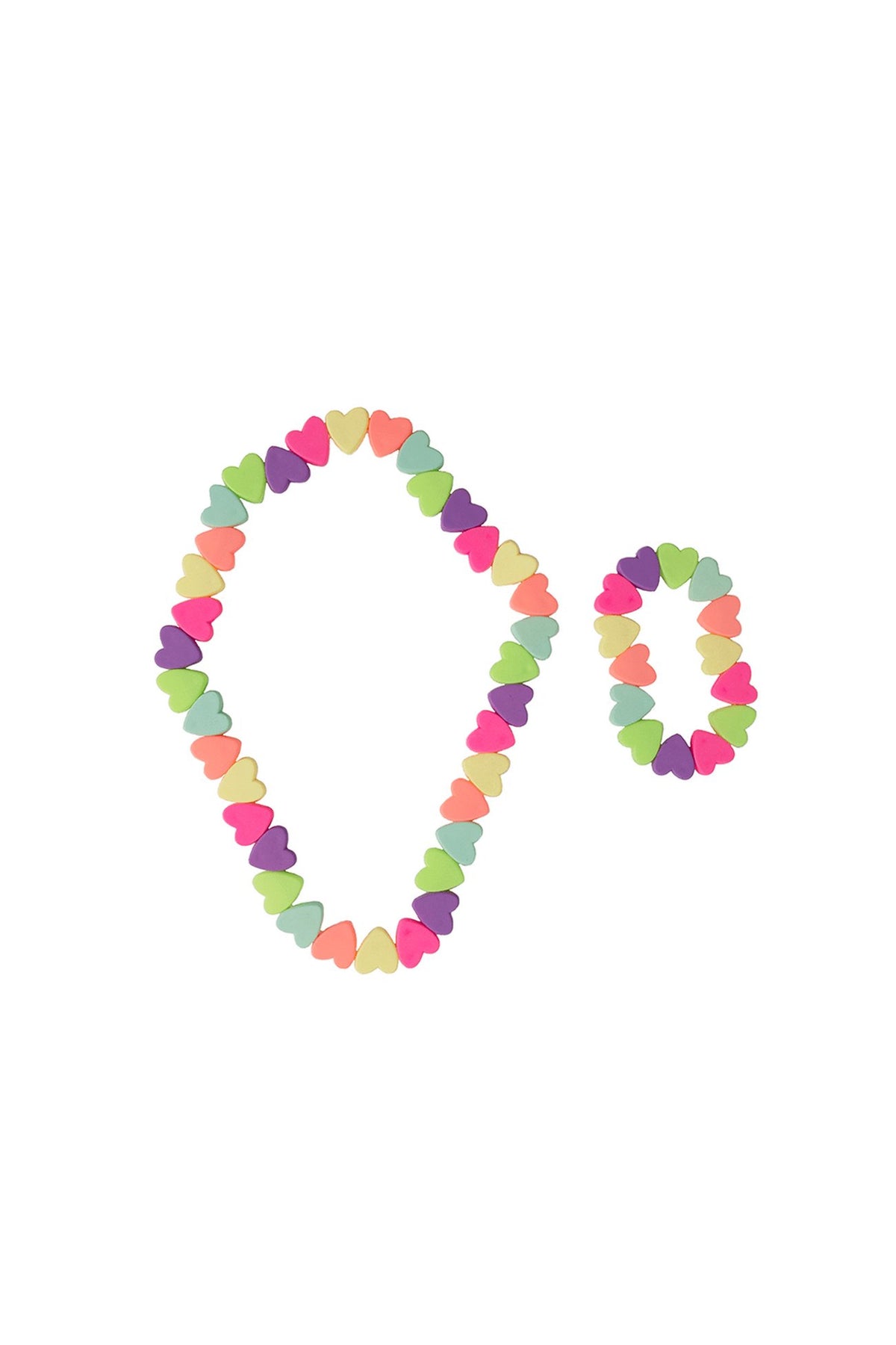 Great Pretenders - Sweet Tart Heart Necklace & Bracelet Set - Princess and the Pea Boutique