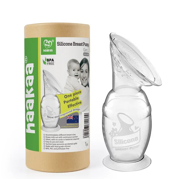 Haakaa Silicone Breast Pump with Base 100 ml - Princess and the Pea Boutique
