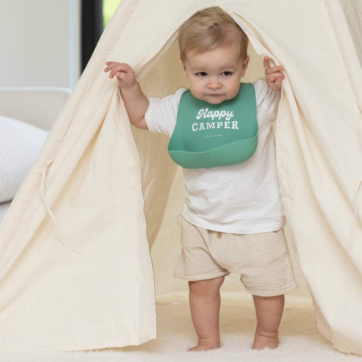 Happy Camper Wonder Bib - Princess and the Pea Boutique