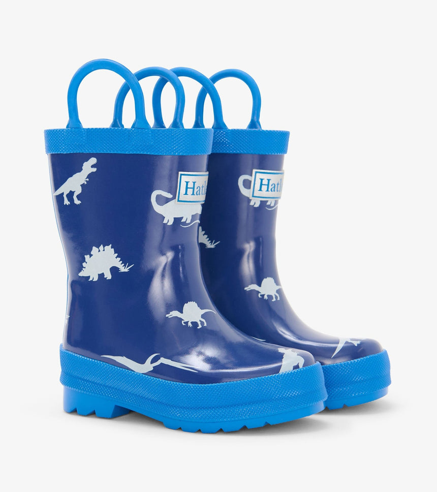 Hatley Little Dinos Rain Boots with Handles - Princess and the Pea Boutique