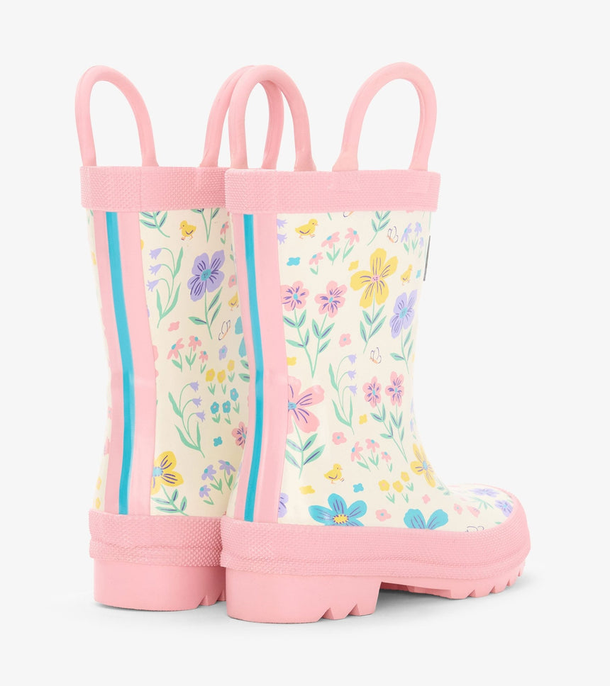 Hatley Little Garden Chicks Rain Boots with Handles - Princess and the Pea Boutique