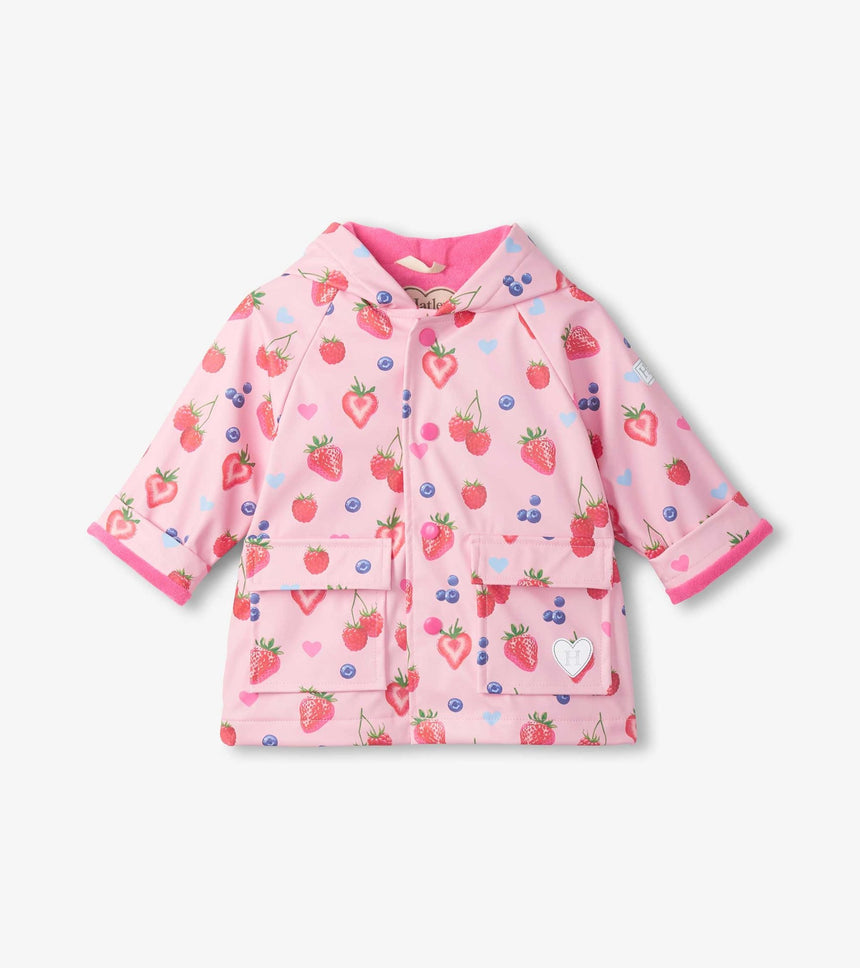 Hatley Summer Berries Snap Rain Coat - Princess and the Pea Boutique