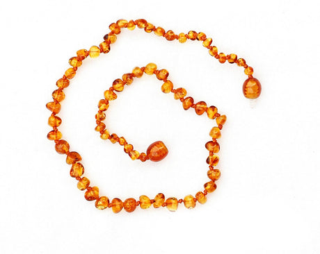 Healing Amber Baby Necklace Caramel - 11 inch - Princess and the Pea Boutique