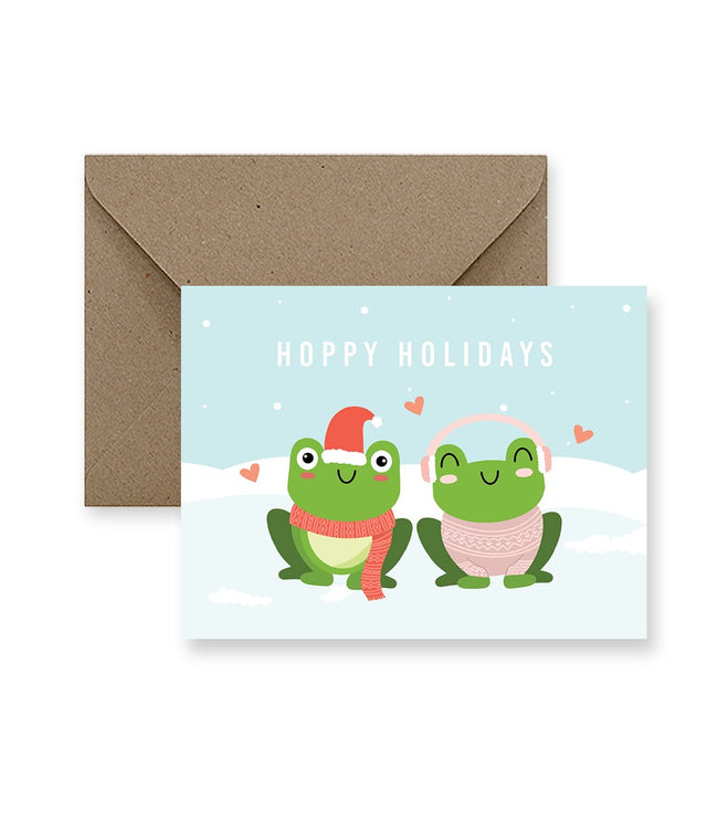 Hoppy Holidays Greeting Card - Princess and the Pea Boutique