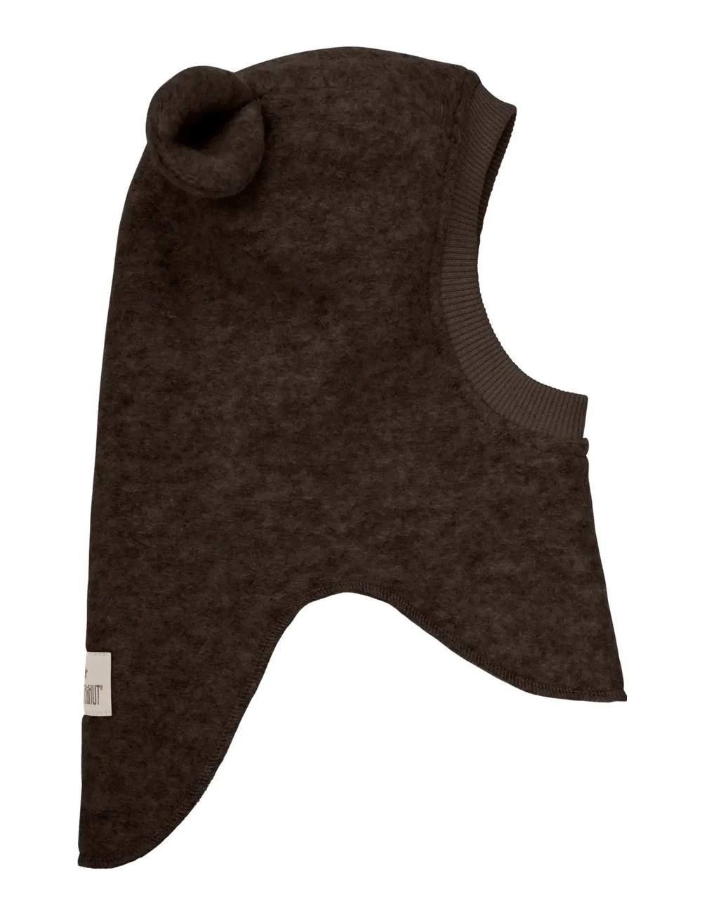 HUTTELiHUT Balaclava Ears Wool - Dark Brown Melange - Princess and the Pea Boutique