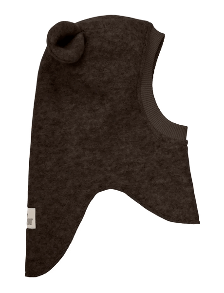 HUTTELiHUT Balaclava Ears Wool - Dark Brown Melange - Princess and the Pea Boutique