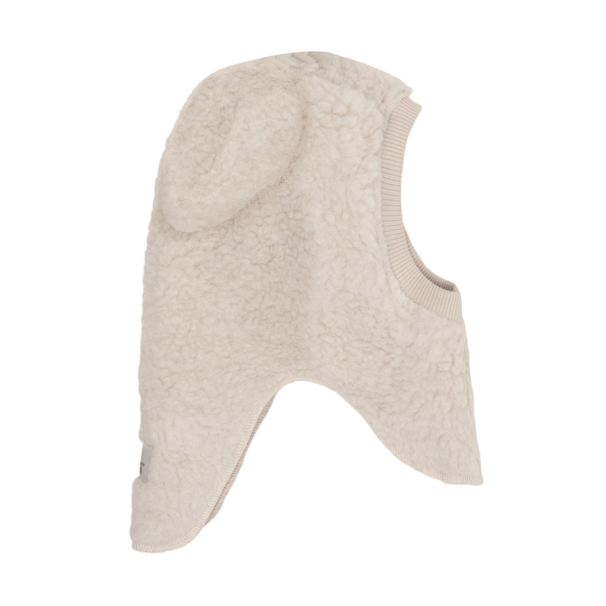 Huttelihut Balaclava Ears Wool Teddy - Cement - Princess and the Pea Boutique