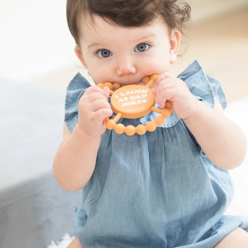 I Laugh at Dad Jokes Teether - Princess and the Pea Boutique