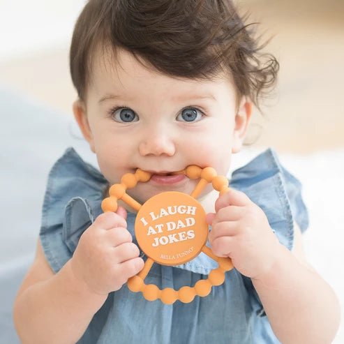 I Laugh at Dad Jokes Teether - Princess and the Pea Boutique