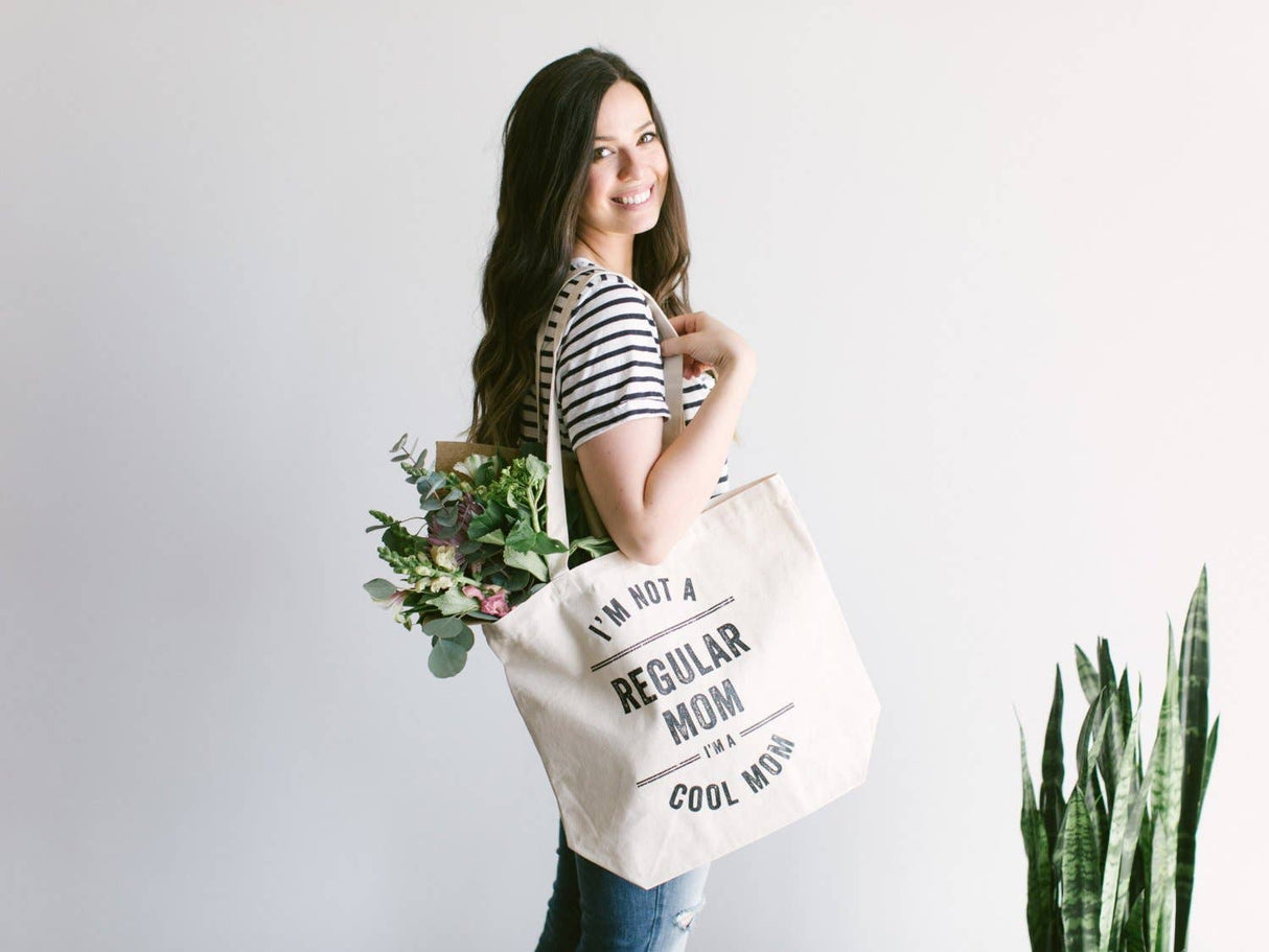 I'm Not A Regular Mom, I'm A Cool Mom Tote Bag - Princess and the Pea Boutique