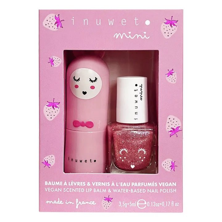 Inuwet Strawberry Duo Set - Princess and the Pea Boutique