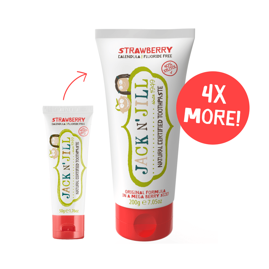 Jack N' Jill Natural Toothpaste 200g - Strawberry - Princess and the Pea Boutique