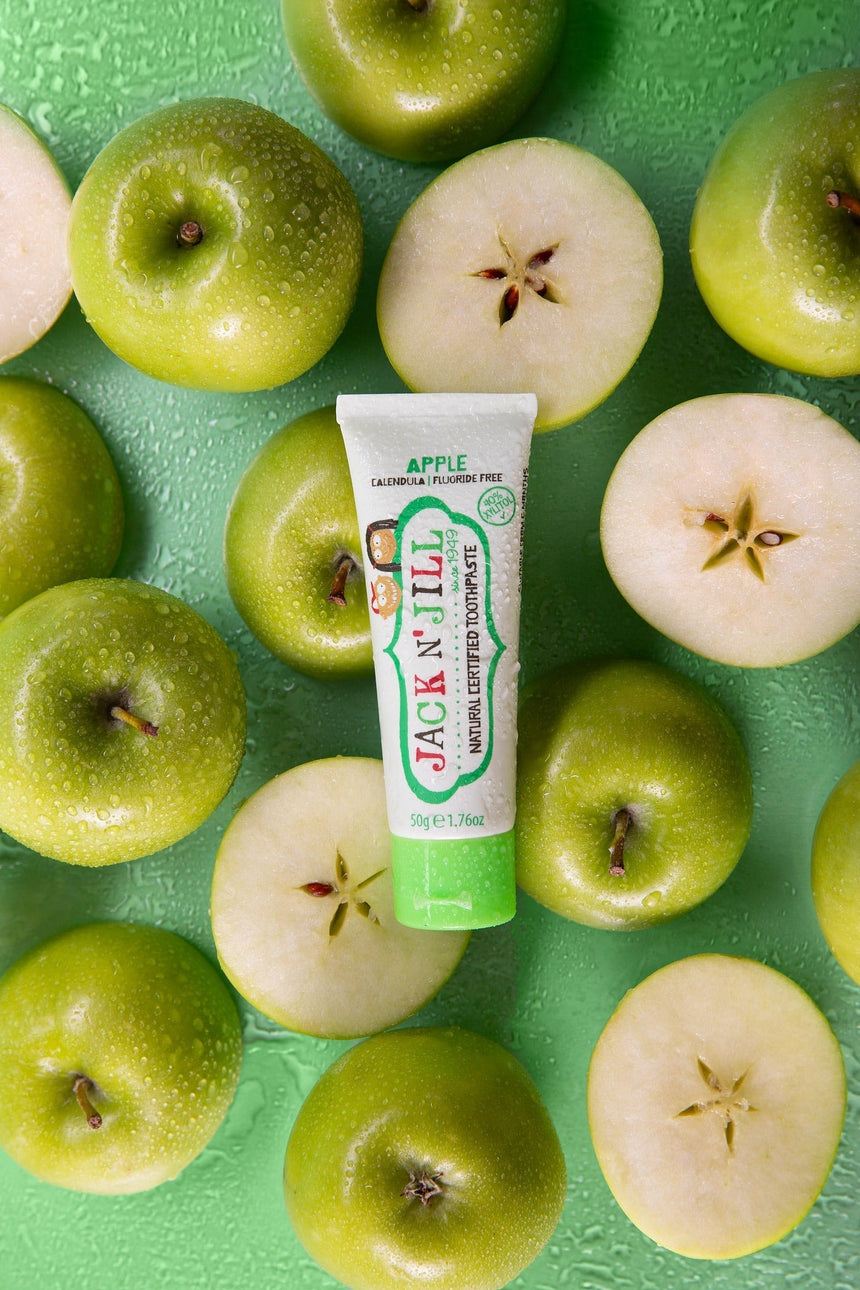 Jack N' Jill Natural Toothpaste 50G Single Tube - Apple - Princess and the Pea Boutique