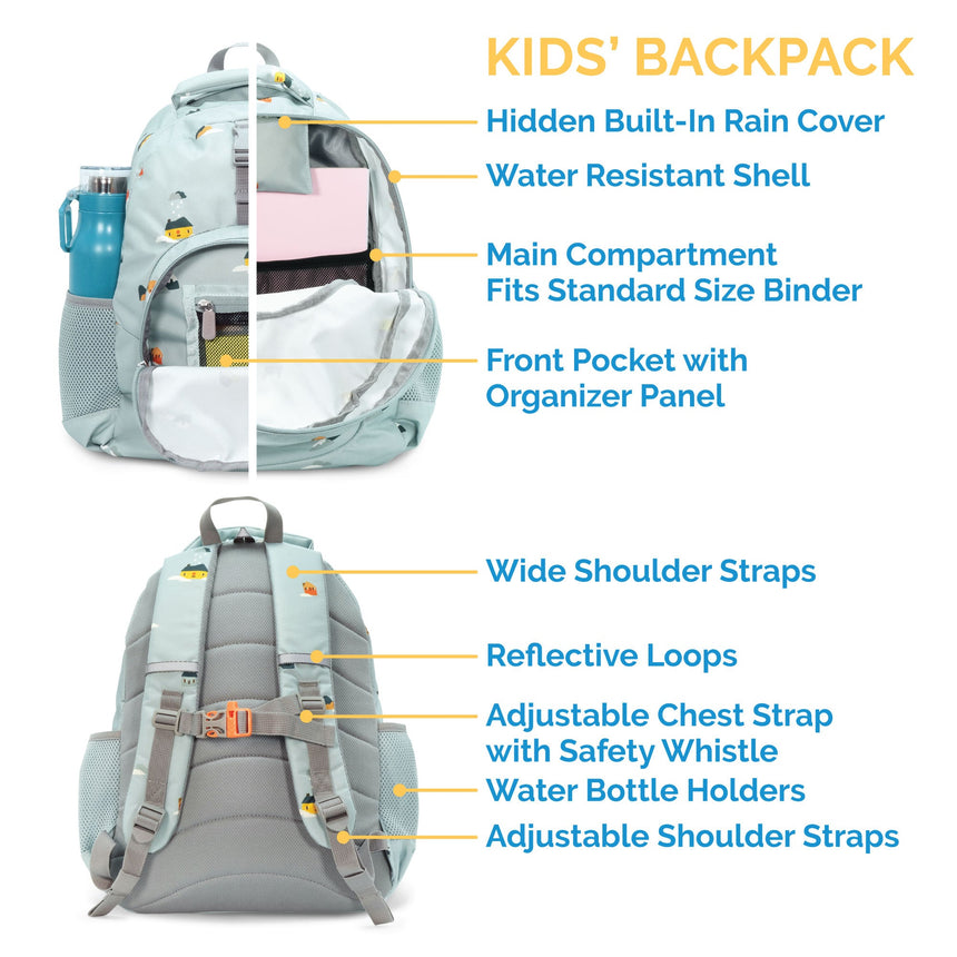 Jan N Jul Kids Backpacks - Pink Rainbow - Princess and the Pea Boutique