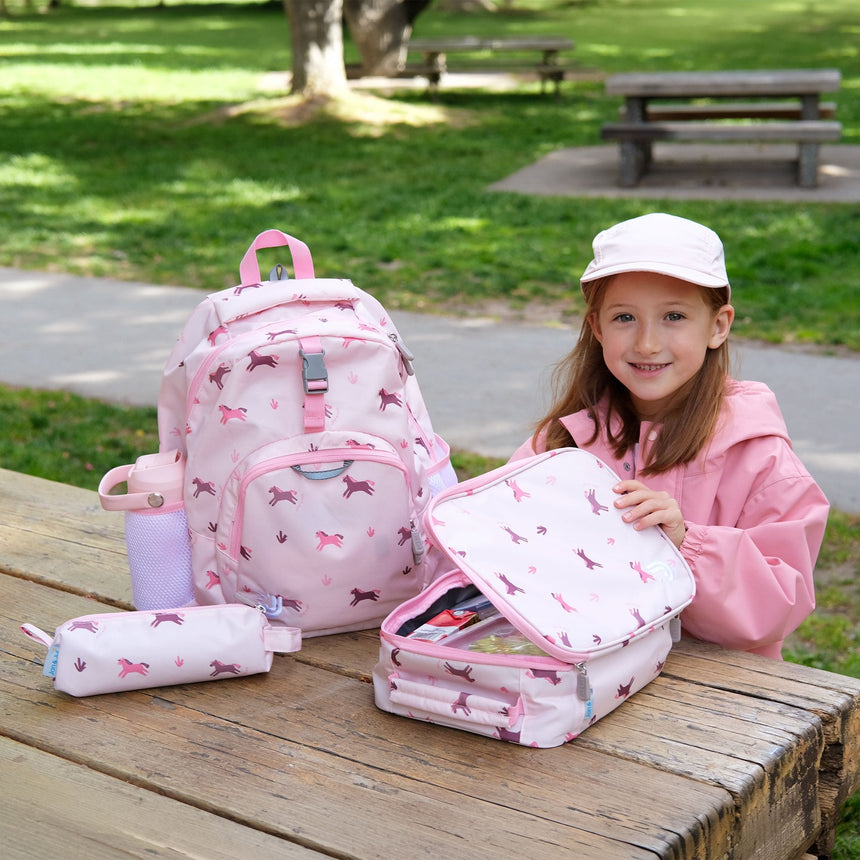 Jan N Jul Kids Lunch Bag - Pink Ponies - Princess and the Pea Boutique