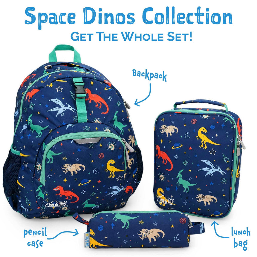 Jan N Jul Kids Lunch Bag - Space Dinos - Princess and the Pea Boutique