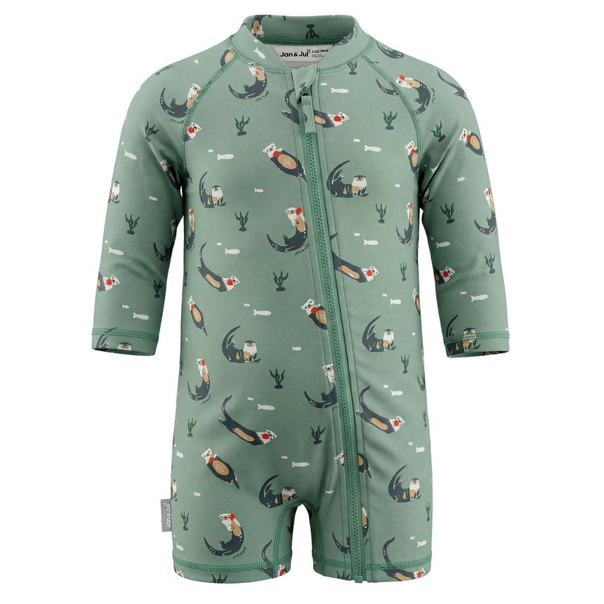 Jan N Jul Kids One Piece UV Sun Suit - Otter - Princess and the Pea Boutique