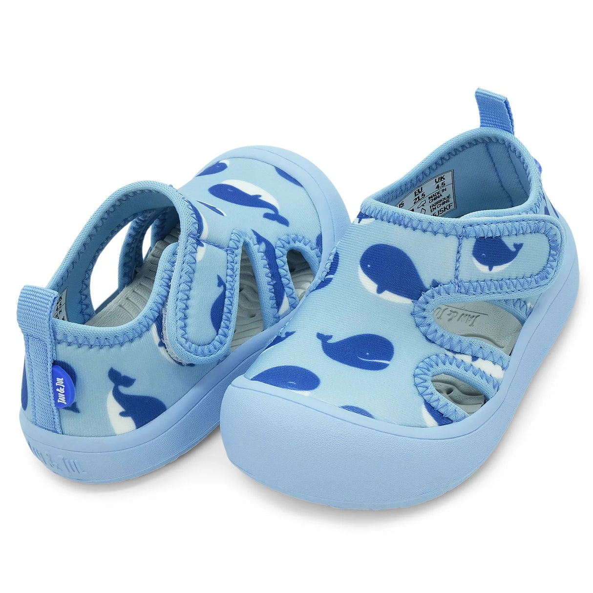 Jan N Jul Kids Sunny Breeze Sandals - Blue Whale - Princess and the Pea Boutique