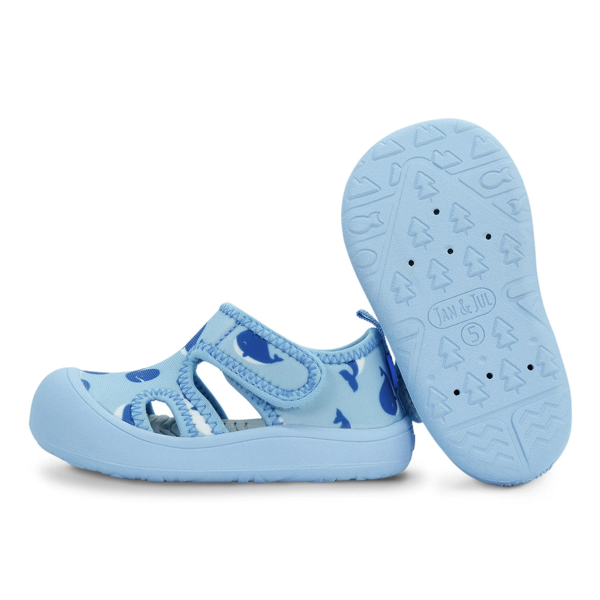Jan N Jul Kids Sunny Breeze Sandals - Blue Whale - Princess and the Pea Boutique