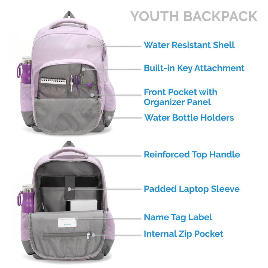 Jan N Jul Youth Backpacks - Lilac - Princess and the Pea Boutique