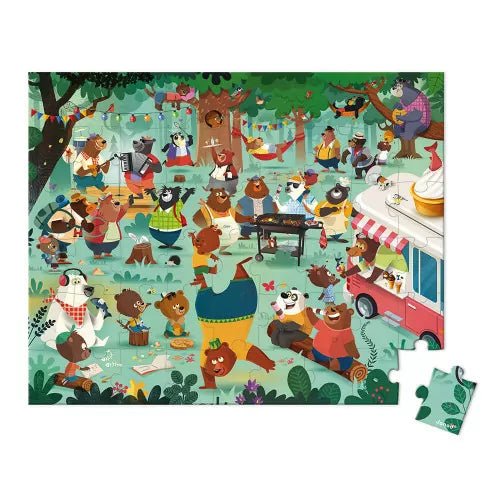Janod Puzzle Family Bears - 54 PCS - Princess and the Pea Boutique