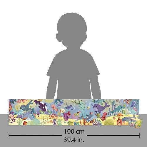 Janod Sea Animals Frieze Puzzle 36 pieces - Princess and the Pea Boutique