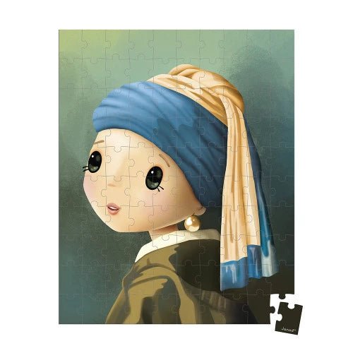 Janod Vermeer - inspired puzzle 100 pieces - Princess and the Pea Boutique