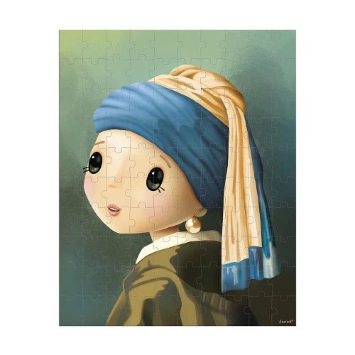 Janod Vermeer - inspired puzzle 100 pieces - Princess and the Pea Boutique