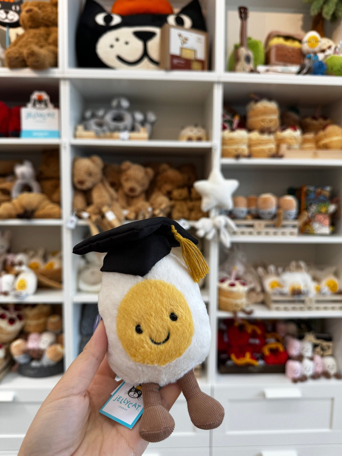 Jellycat Amuseables Boiled Egg Graduation - Princess and the Pea Boutique
