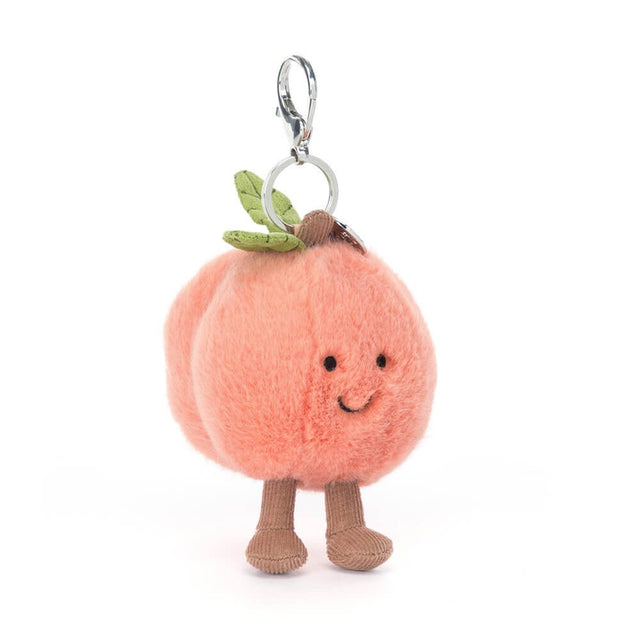 Jellycat Amuseables Peach Bag Charm - Princess and the Pea Boutique