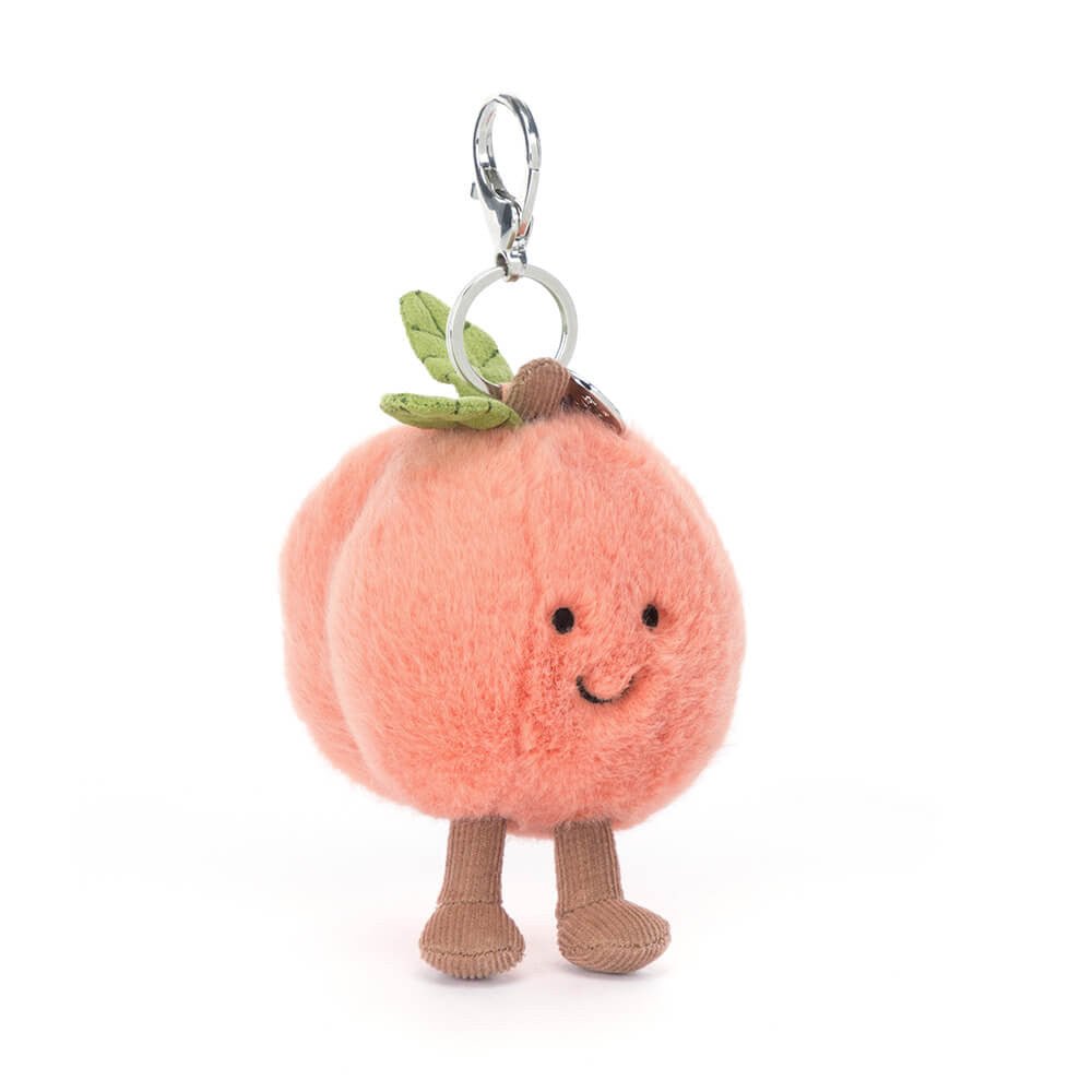 Jellycat Amuseables Peach Bag Charm - Princess and the Pea Boutique