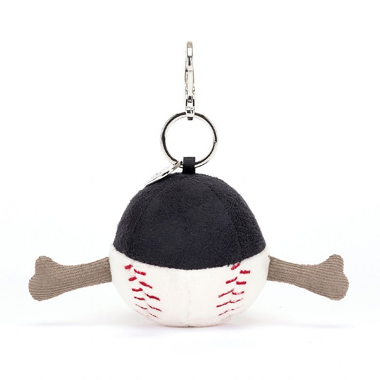 Jellycat Amuseables Sports Baseball Bag Charm - Princess and the Pea Boutique