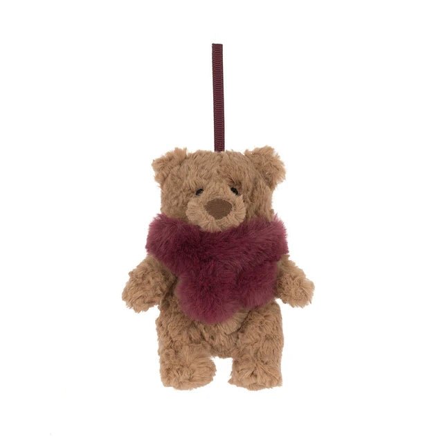 Jellycat Bartholomew Bear Winter Warmer Decoration - Princess and the Pea Boutique
