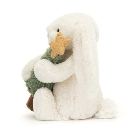 Jellycat Bashful Bunny with Christmas Tree - Princess and the Pea Boutique